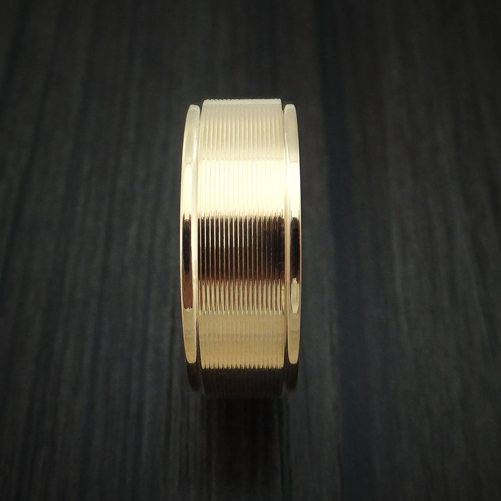 14K Yellow Gold Classic Style Wedding Men's Band Custom Made