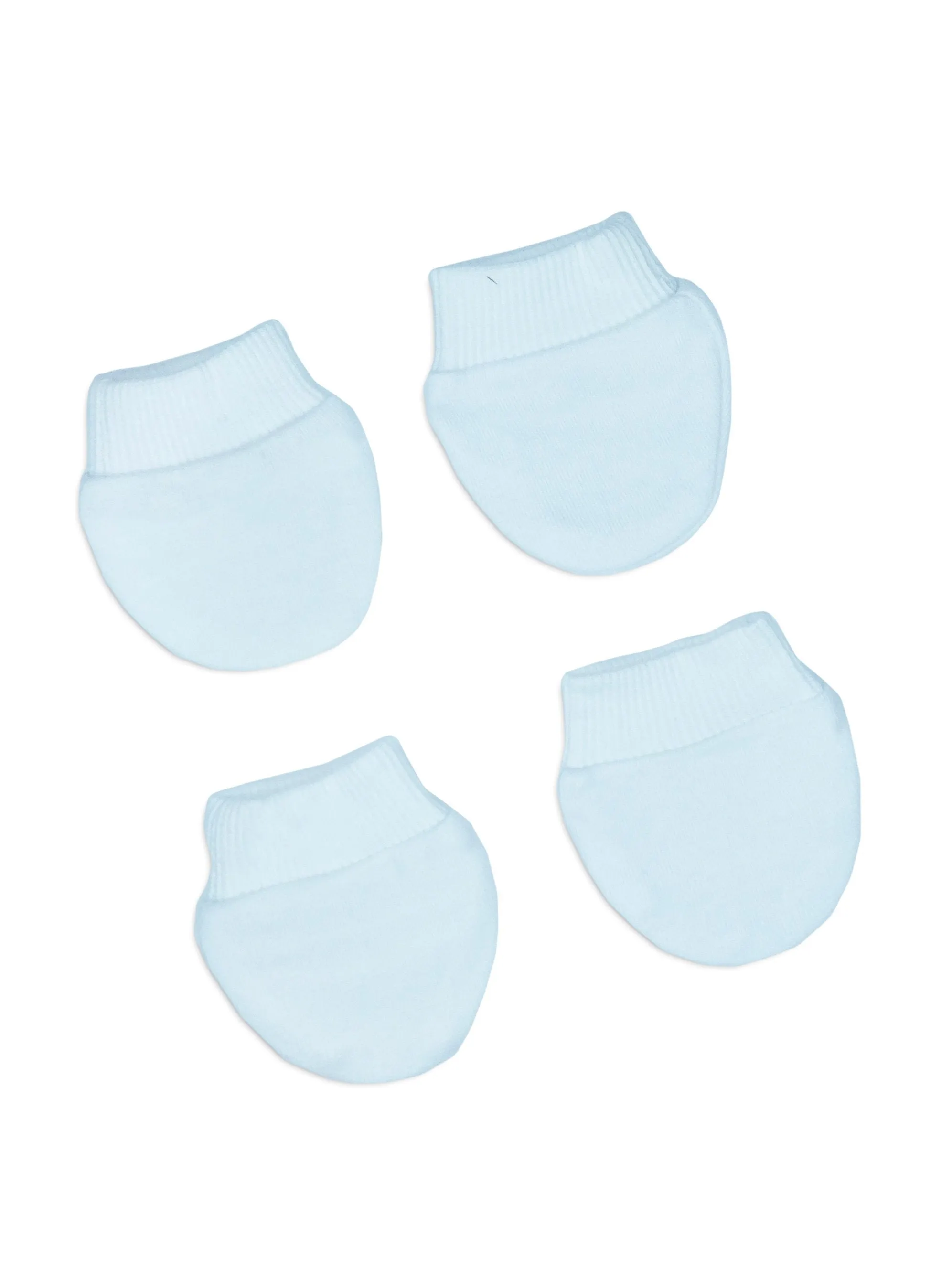 2 Pack Premature Baby Scratch Mitts - Blue