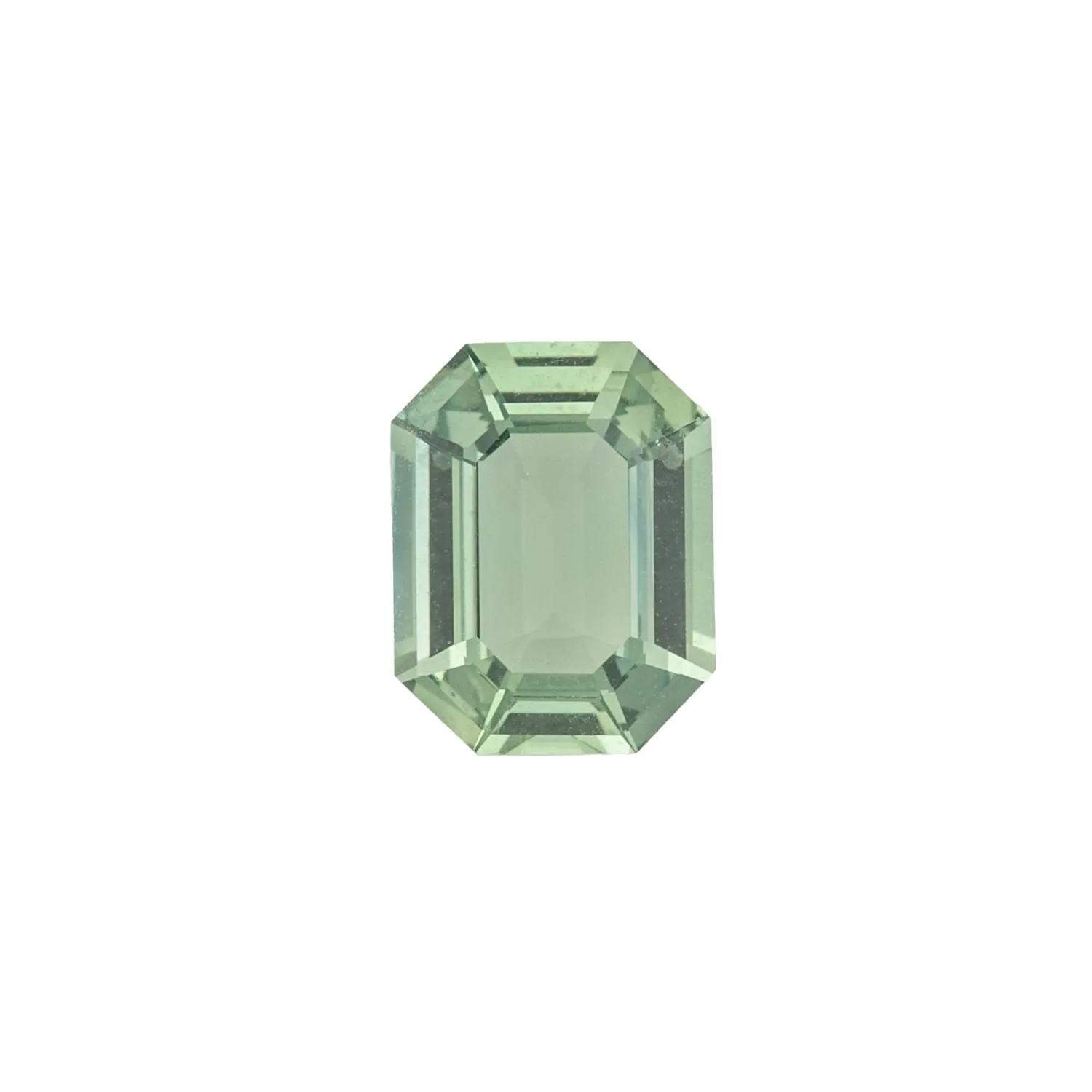 2.30ct Emerald Cut Light Blue Green Madagascar Sapphire SF363