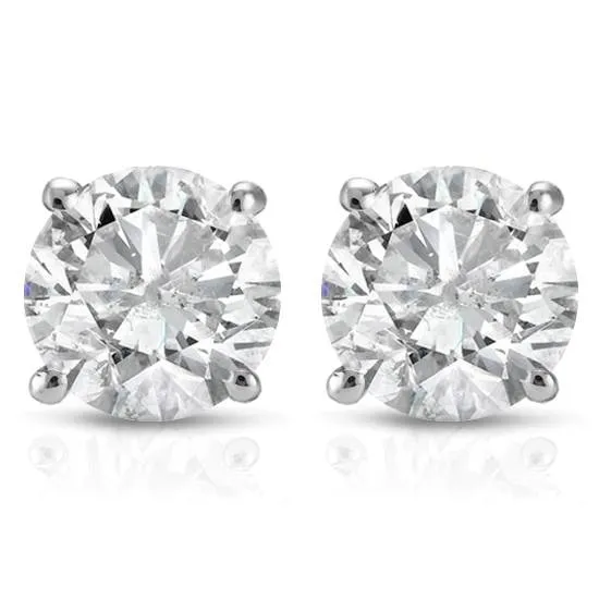 .25CT Diamond Studs 14K White Gold