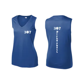 307 Wyoming Pickleball Club | Women’s Sleeveless Athletic Shirt | 100% Polyester