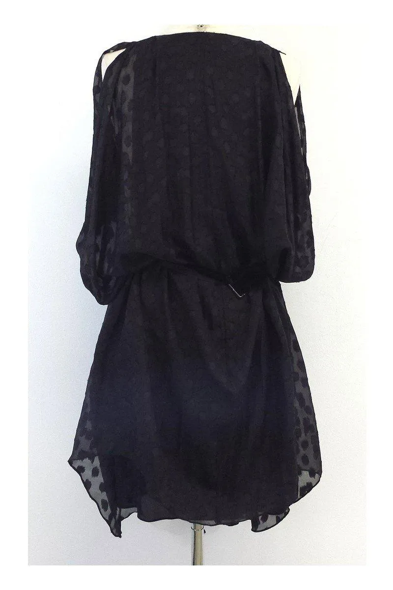 3.1 Phillip Lim - Black Print Silk Dress Sz 8