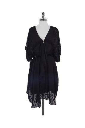 3.1 Phillip Lim - Black Print Silk Dress Sz 8