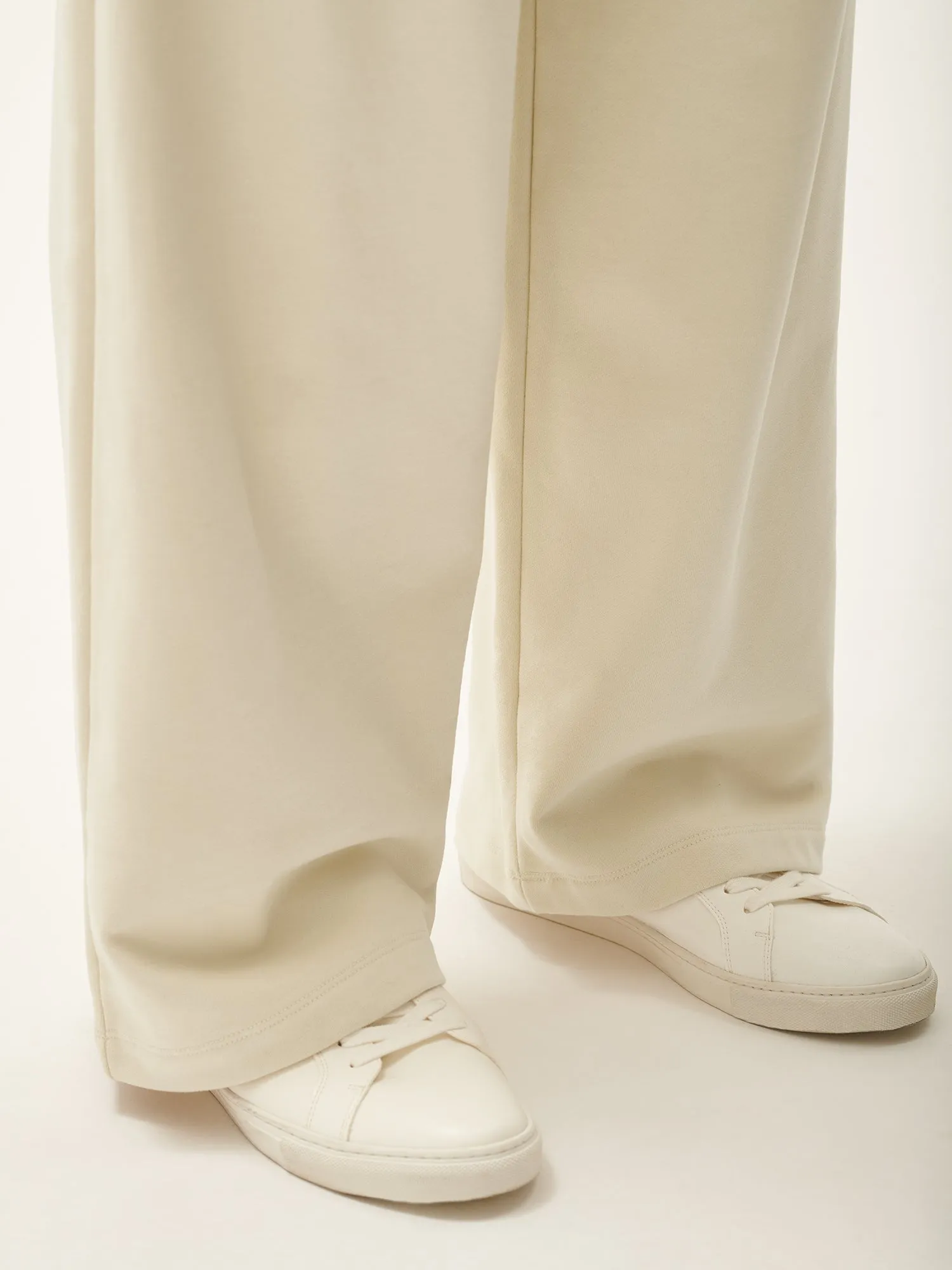 365 Midweight Straight Leg Track Pants—travertine beige