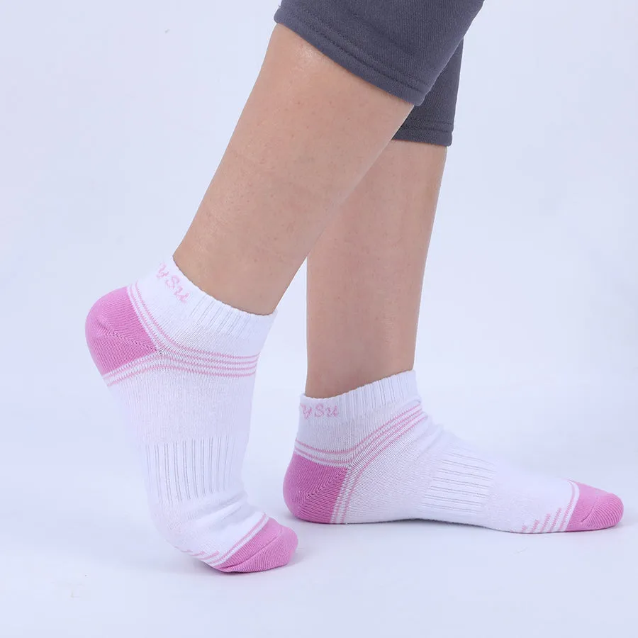 5 Pairs Lot Running Outdoor Travel Cotton Stripe Ankle Socks for Women