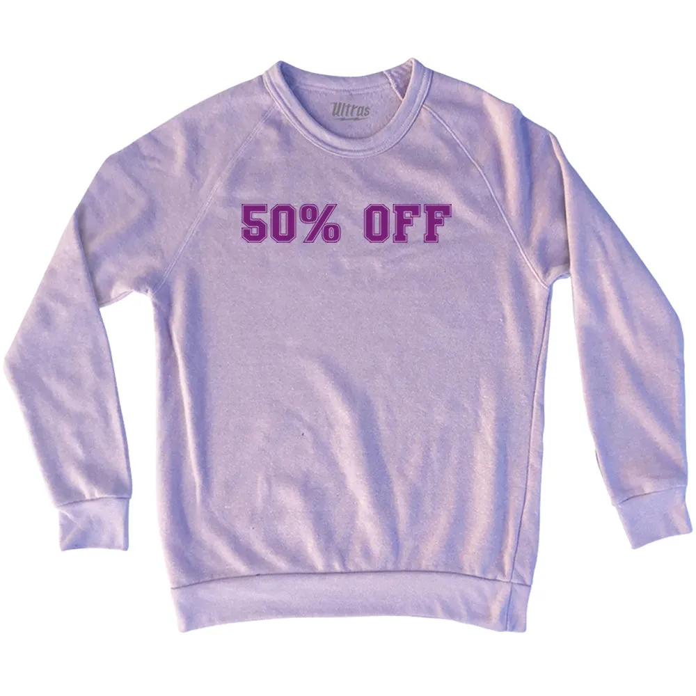 50% OFF Adult Tri-Blend Sweatshirt