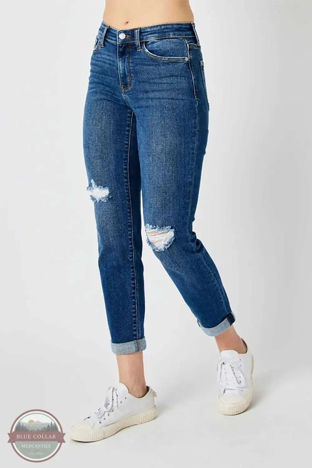 82607 Mid Rise Destroy Slim Jean