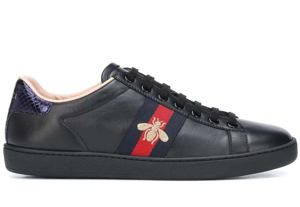 Ace leather sneakers Black