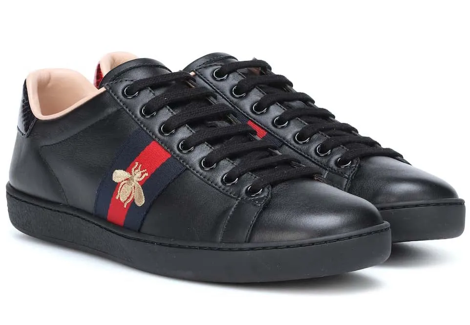 Ace leather sneakers Black