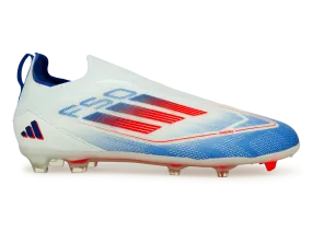 adidas Kids F50 Pro LL FG White/Lucid Blue