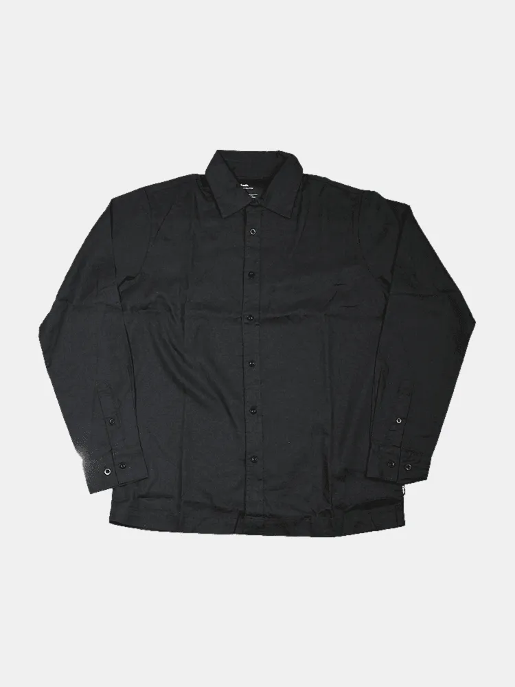 Afends Everyday Hemp LS Shirt - Black