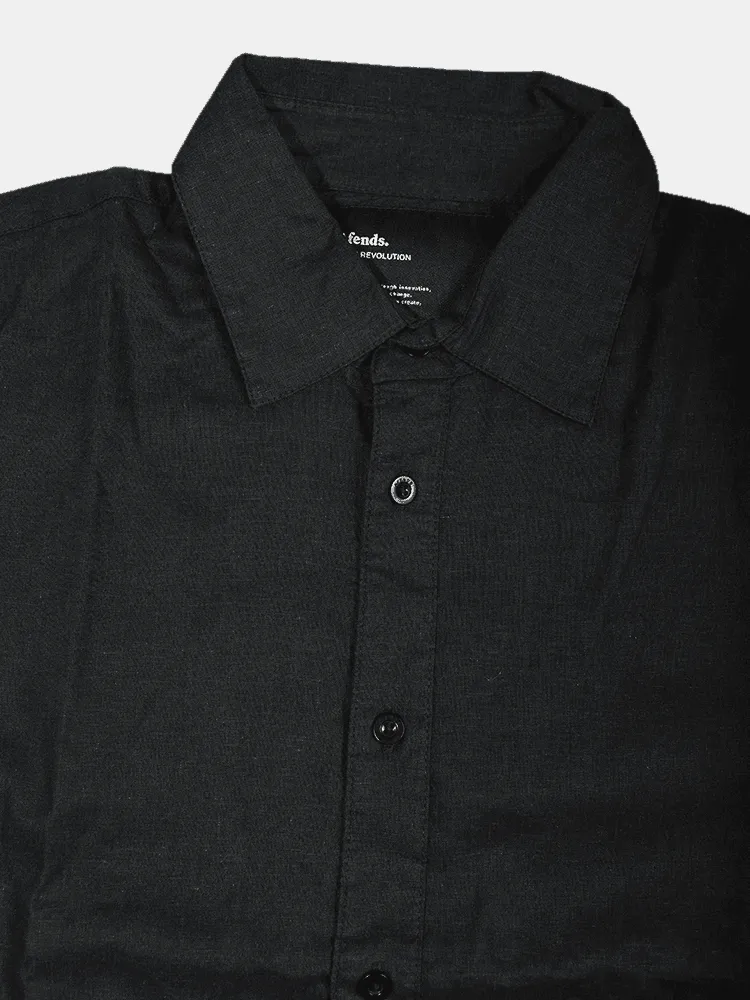 Afends Everyday Hemp LS Shirt - Black