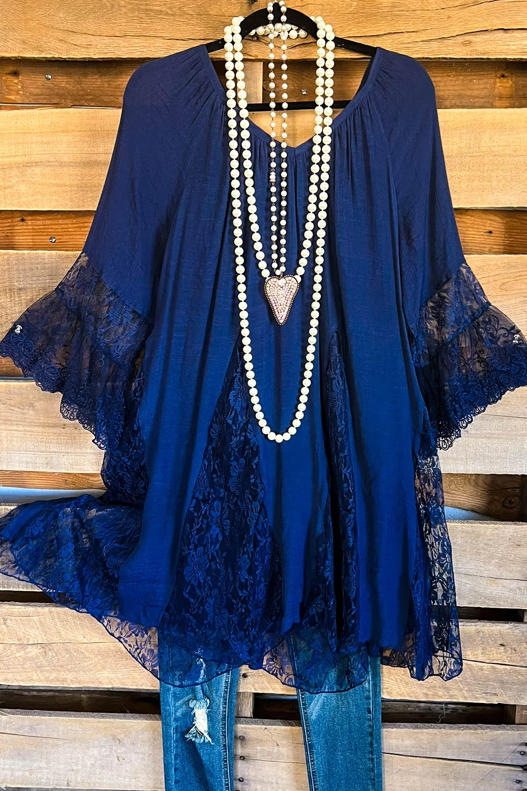 AHB EXCLUSIVE: Spring Sighting Tunic/Dress - Navy Blue