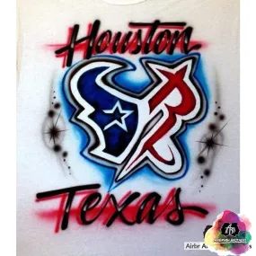 Airbrush Rockets/Texans Shirt Design