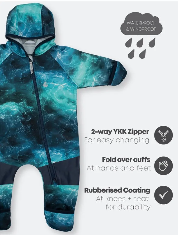 All-Weather Fleece Onesie - Surf