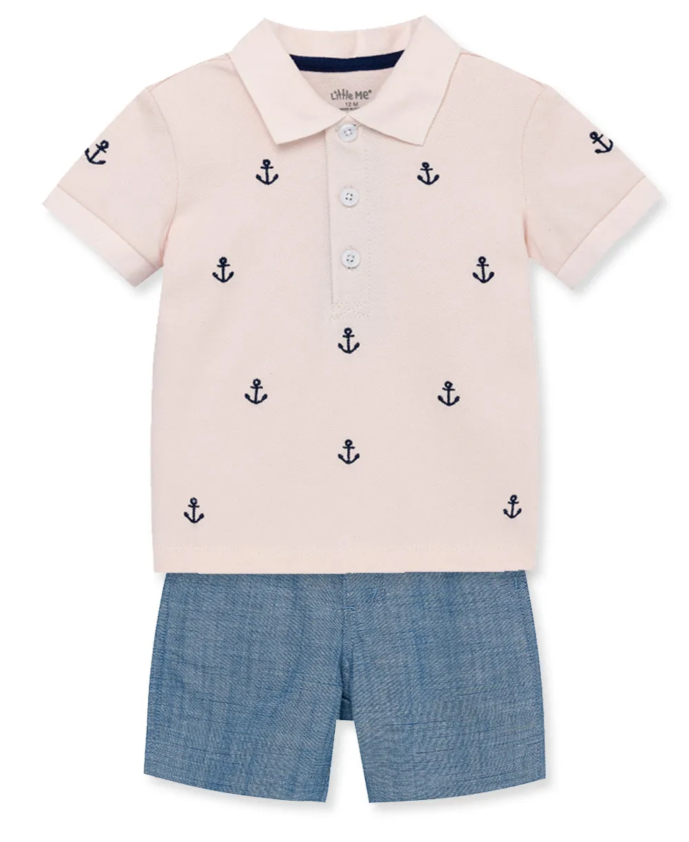 Anchor Polo Short Set