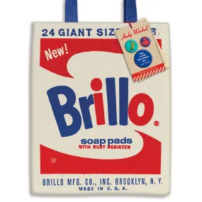 Andy Warhol Brillo Tote Bag   Pins