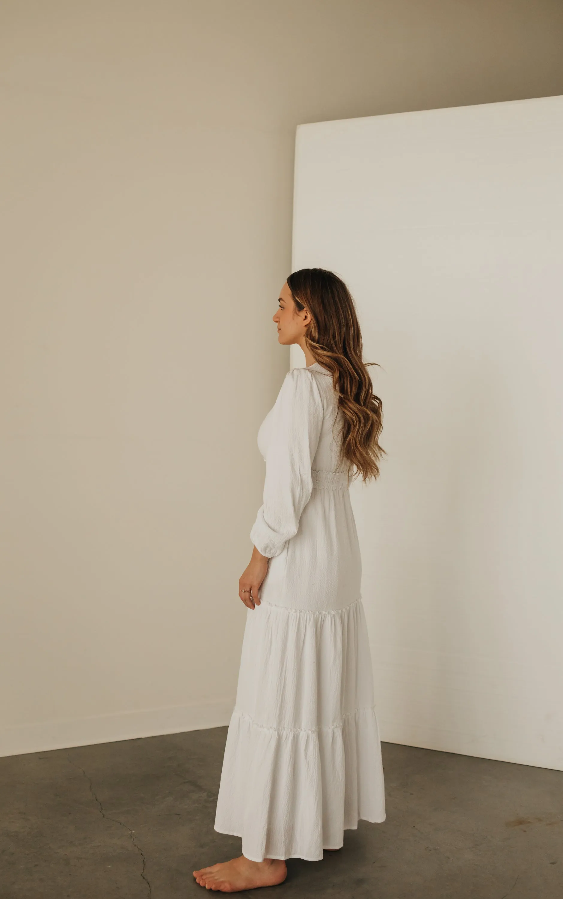 Anete Maxi Dress in White