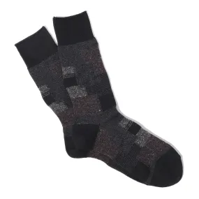 Anonymous Ism Black Patchwork Crew Socks