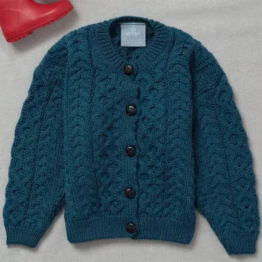 Aran - Traditional Children's Cardigan - Irish See