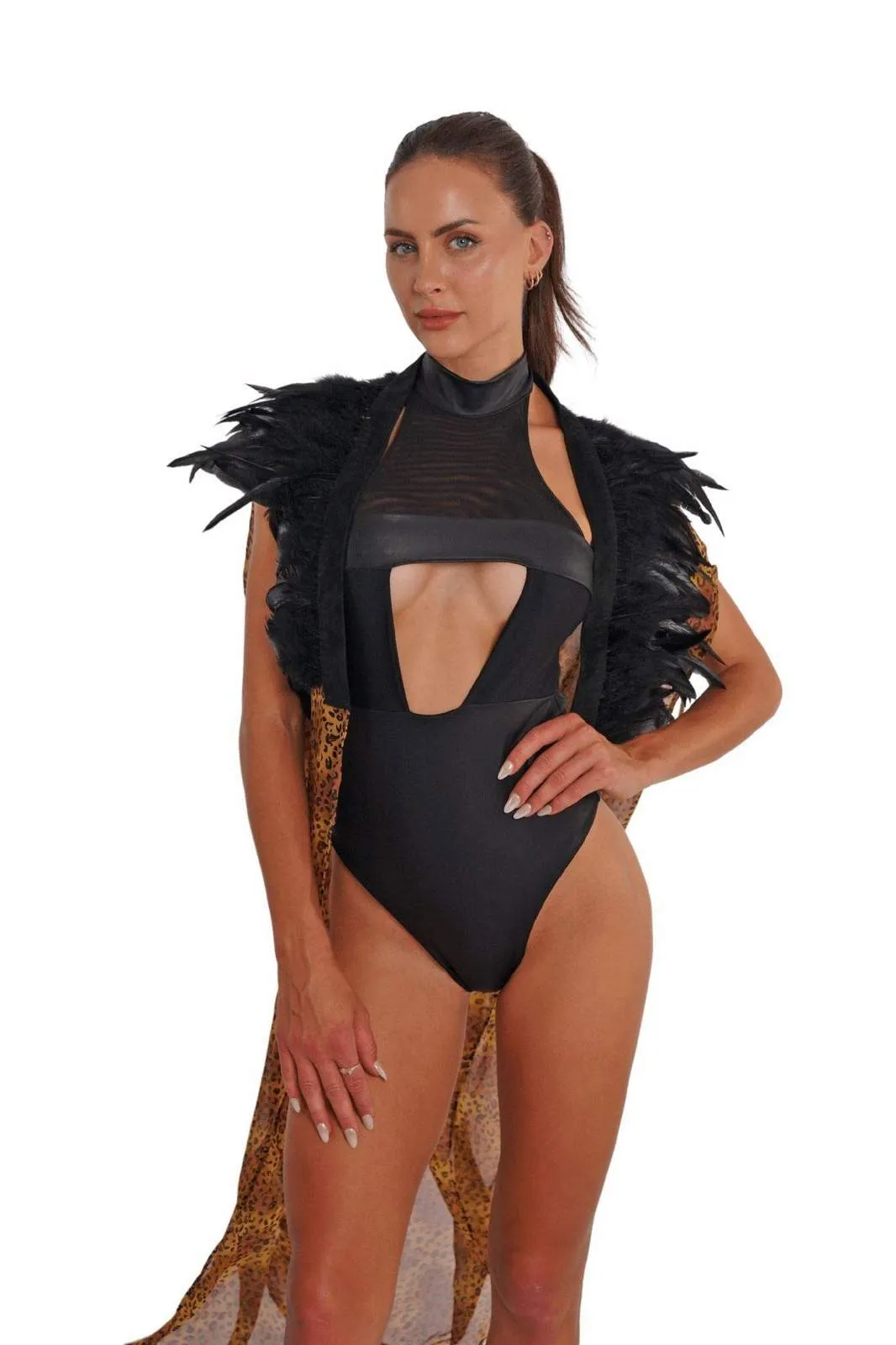 Arsonist Underboob Bodysuit - Black