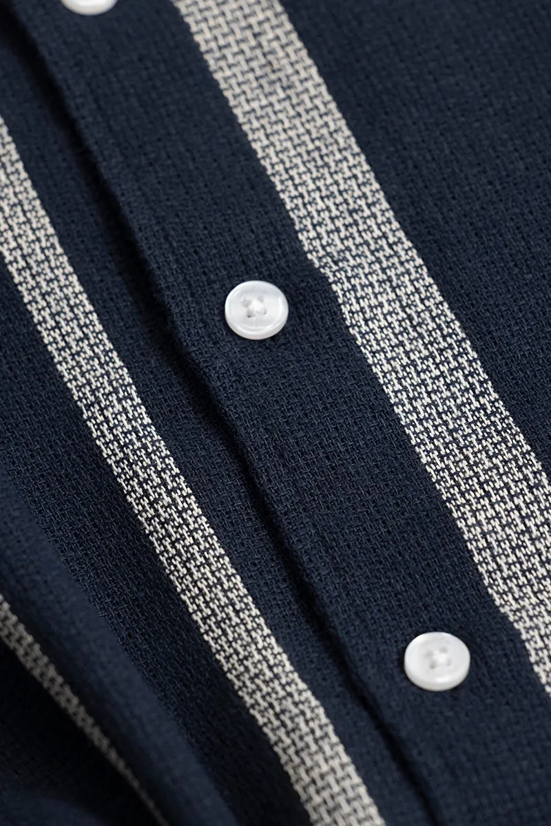 Astral Weave Stripe Navy Shirt