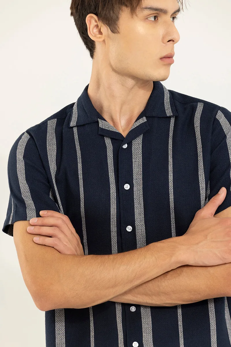 Astral Weave Stripe Navy Shirt