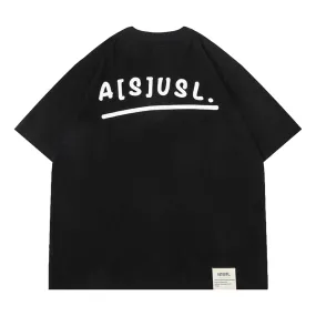 A[S]USL ASUSL HAND WRITE LOGO TEE-BLACK