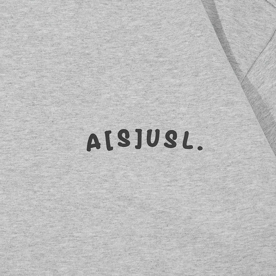 A[S]USL KIDS ASUSL HAND WRITE LOGO TEE-GREY