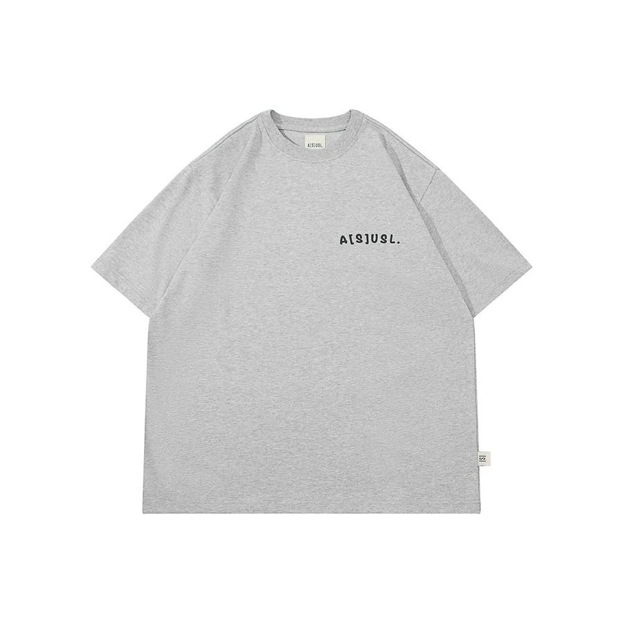 A[S]USL KIDS ASUSL HAND WRITE LOGO TEE-GREY