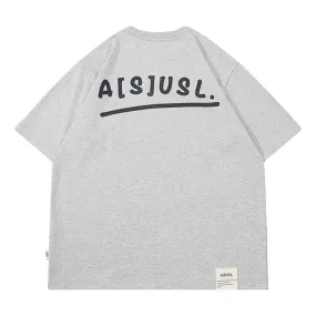 A[S]USL KIDS ASUSL HAND WRITE LOGO TEE-GREY