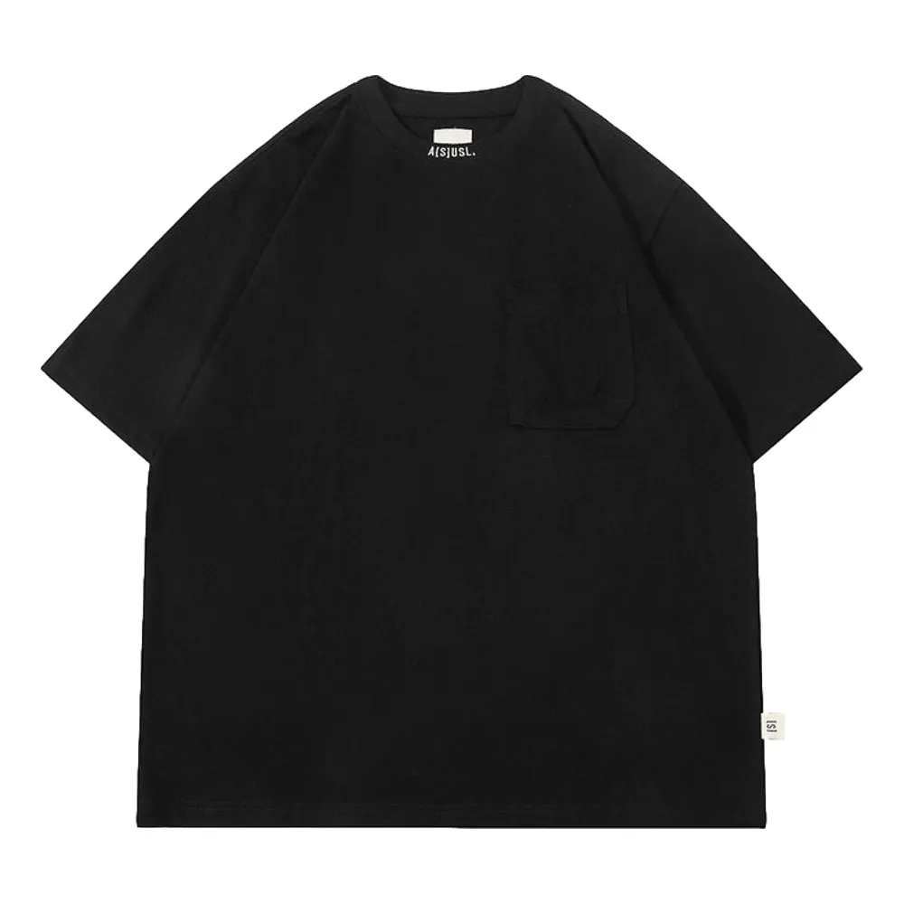 A[S]USL SMALL LOGO POCKET TEE-BLACK