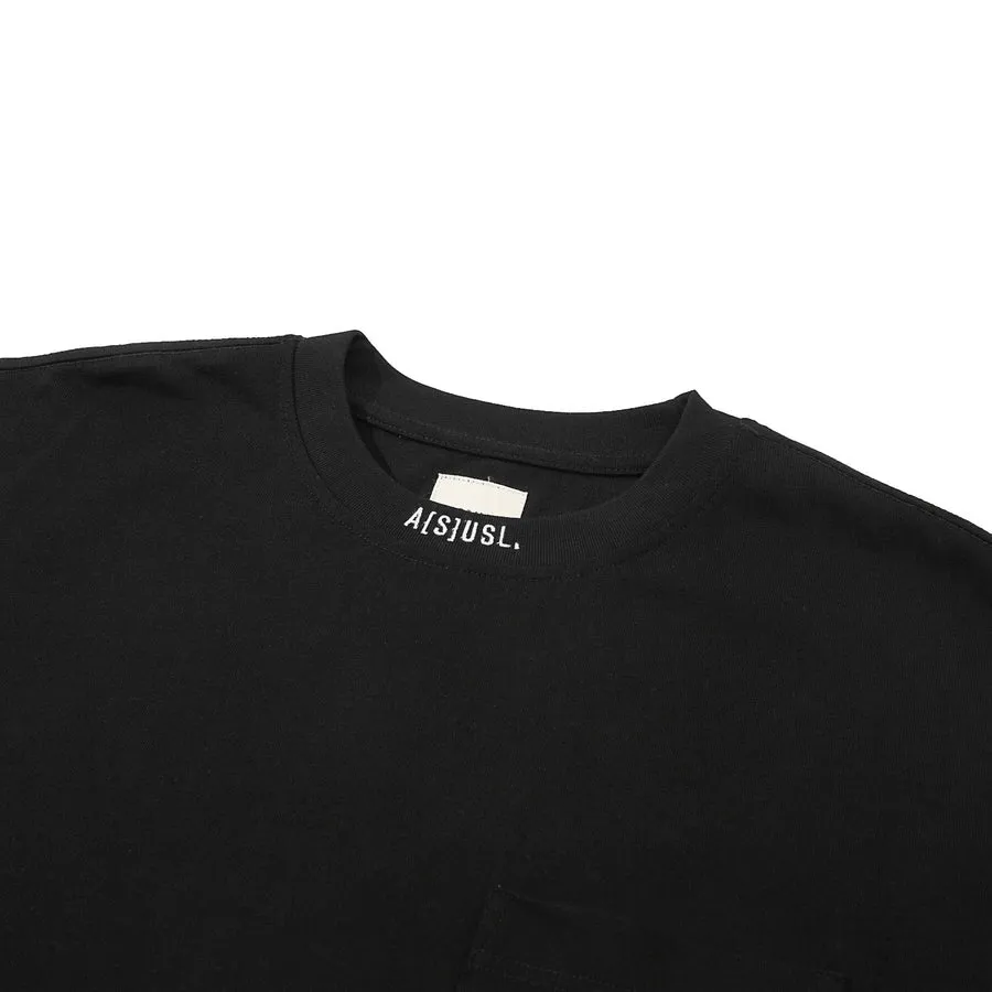 A[S]USL SMALL LOGO POCKET TEE-BLACK