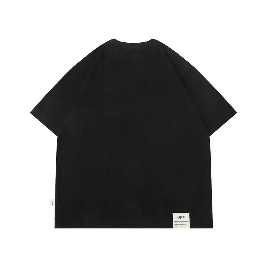 A[S]USL SMALL LOGO POCKET TEE-BLACK