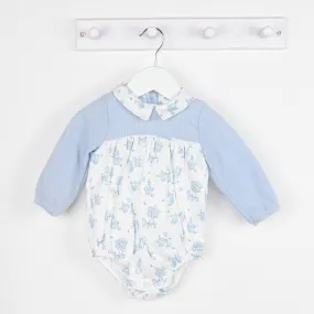 AW Deolinda Boys Blue Kitty Romper