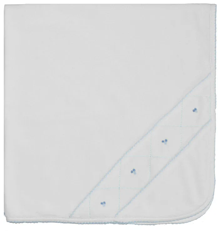 Baby Boy's Ivory Velour Blanket