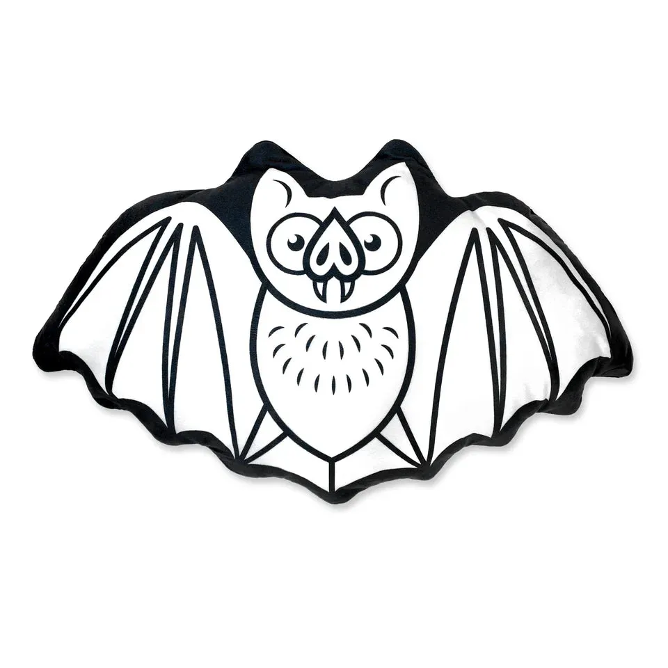 Batty Pillow White/Black