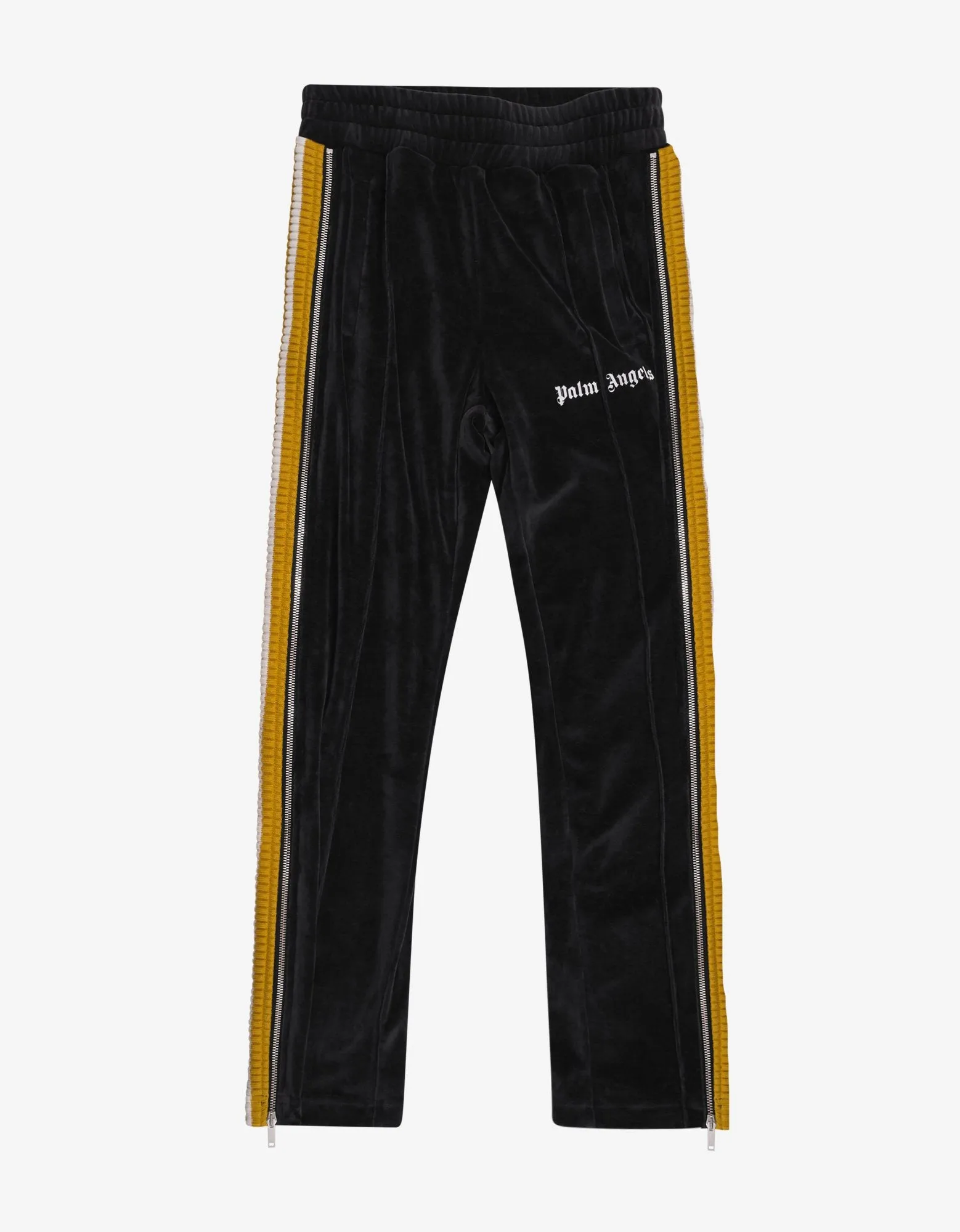 Black & Yellow Chenille Track Pants