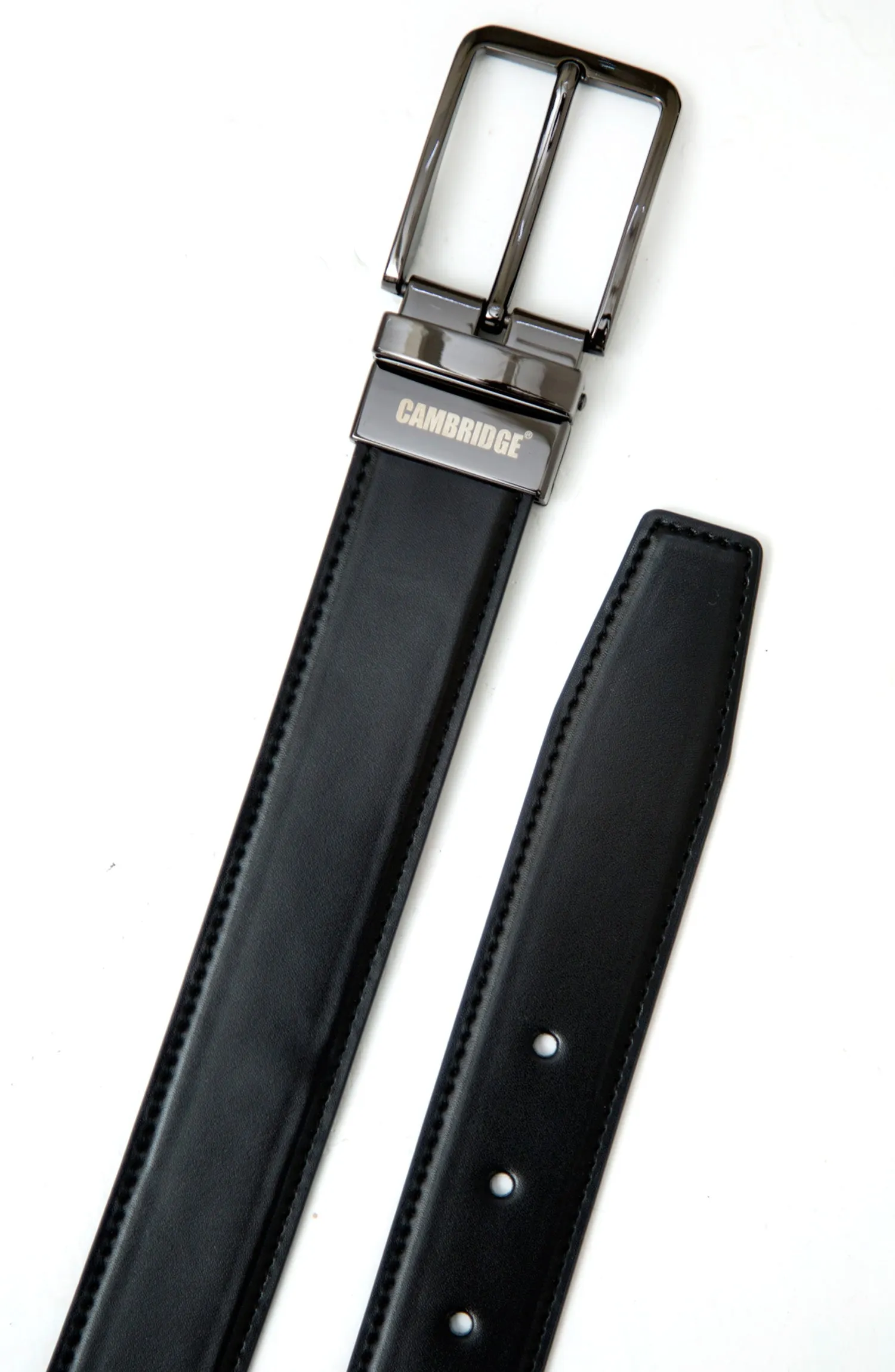 Black and Brown Reversible Leather Belt