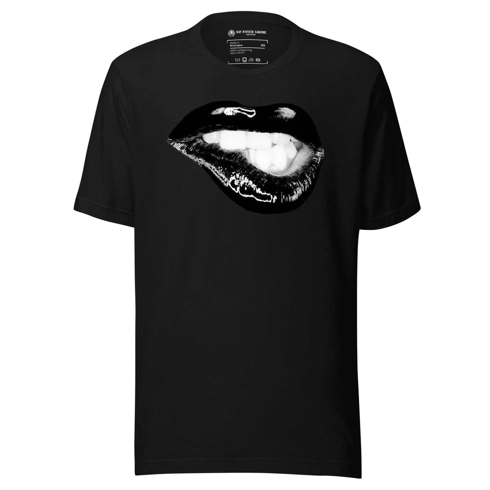 Black Biting Lips T-shirt