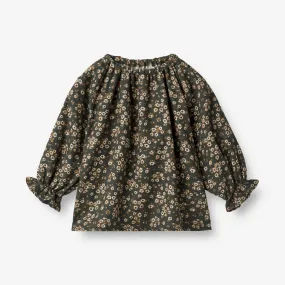 Blouse Nicoline | Baby - black coal flowers