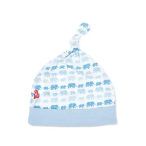 blue dancing elephants modal newborn hat