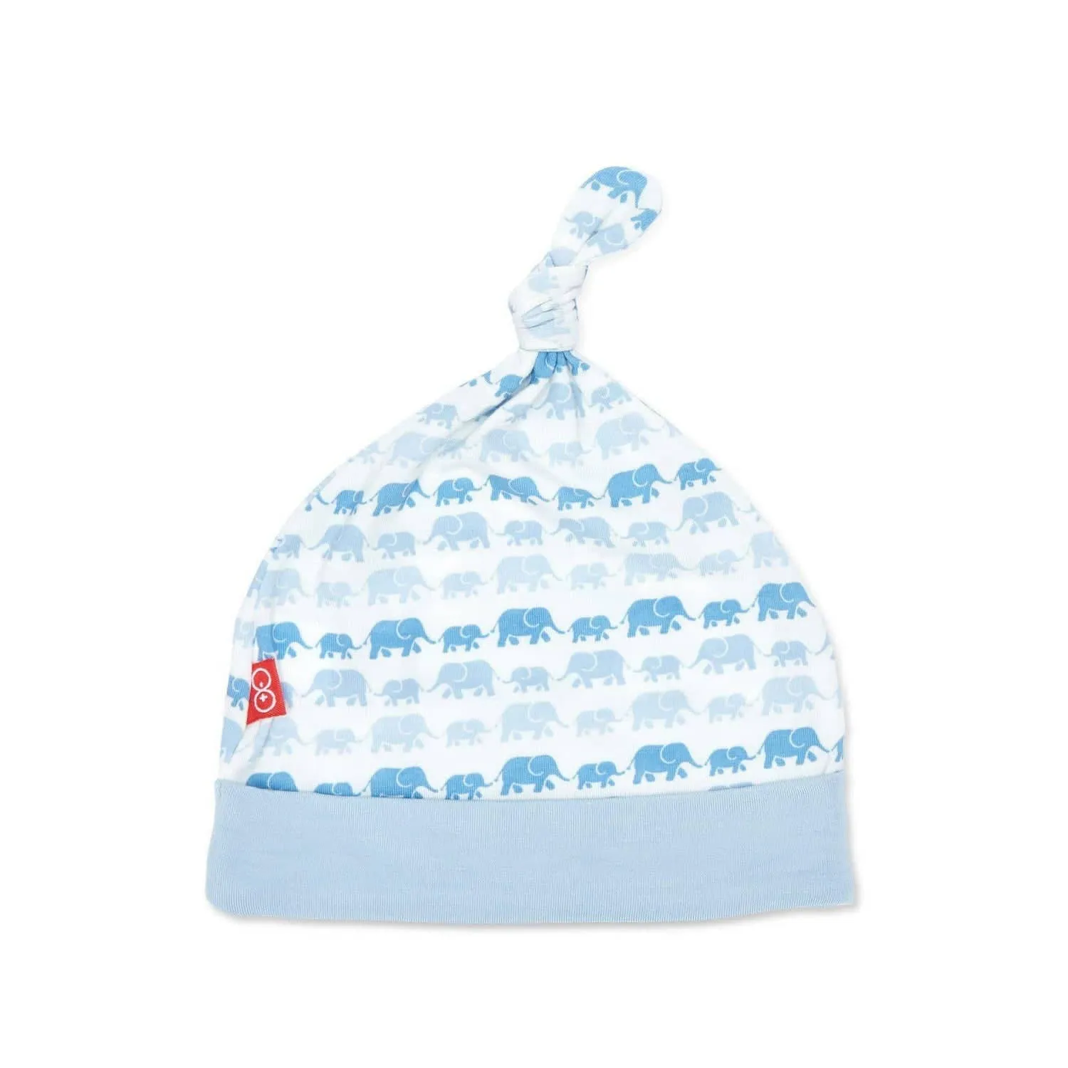 blue dancing elephants modal newborn hat