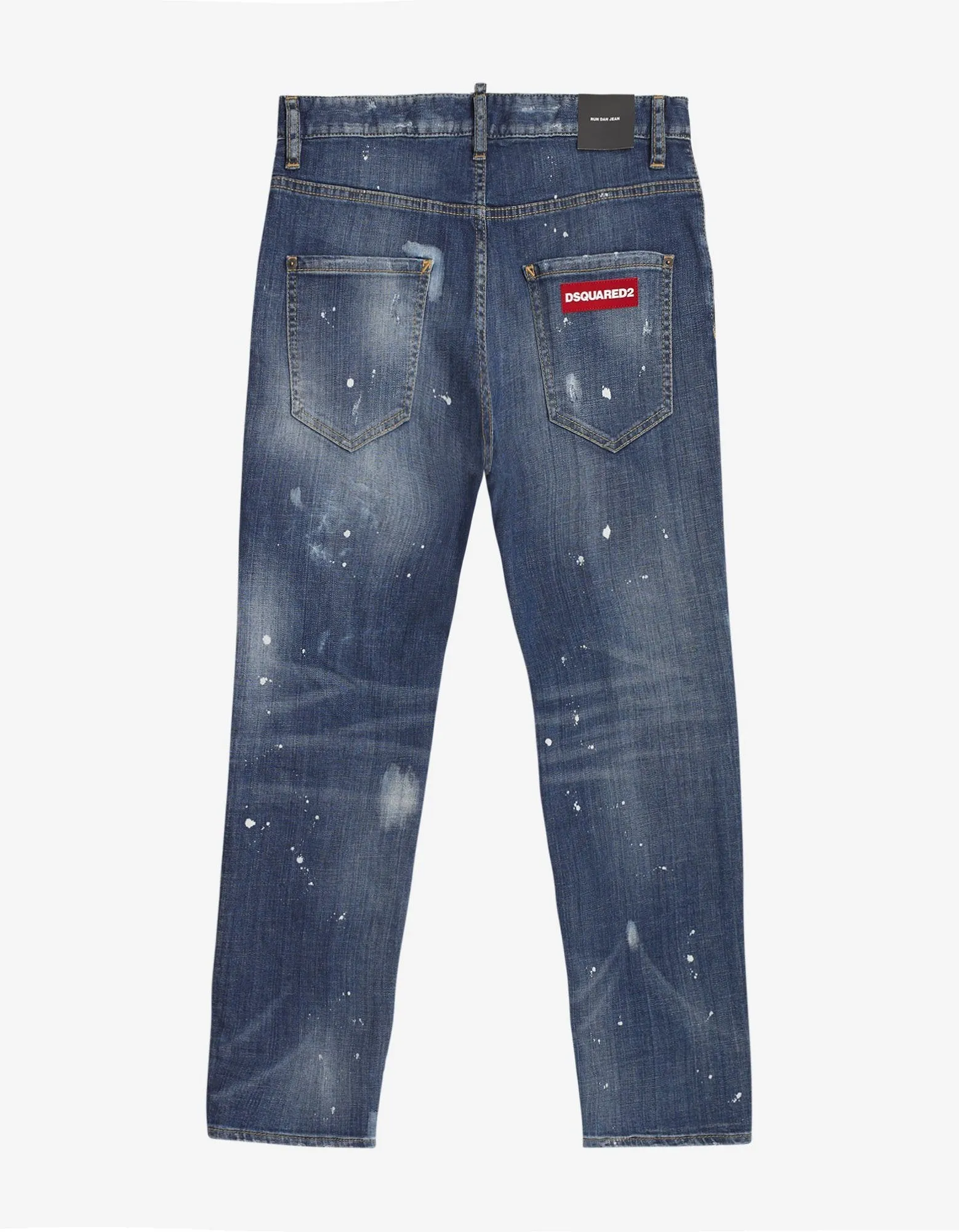 Blue Distressed Run Dan Jeans -