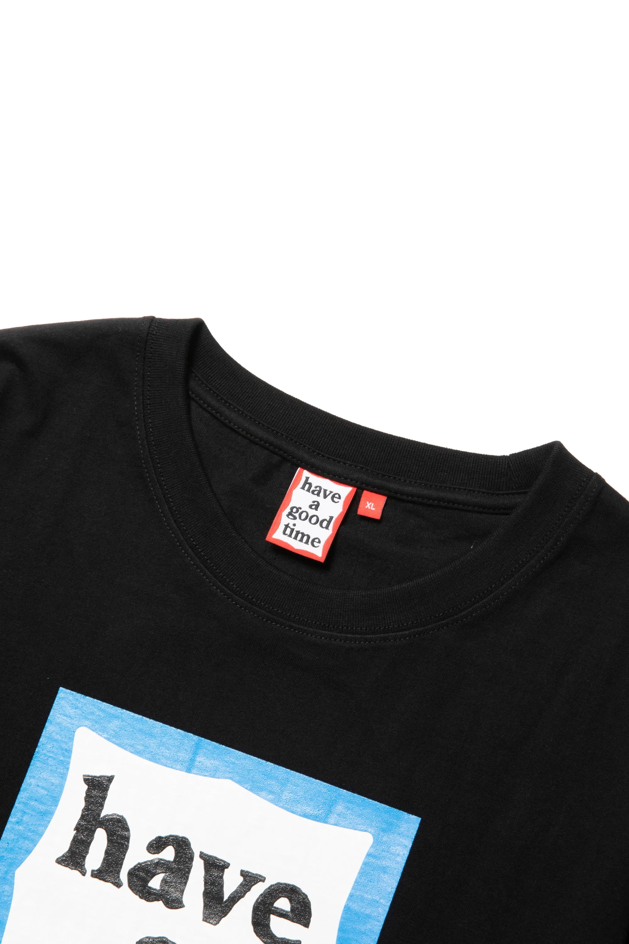 BLUE FRAME S/S TEE BLACK