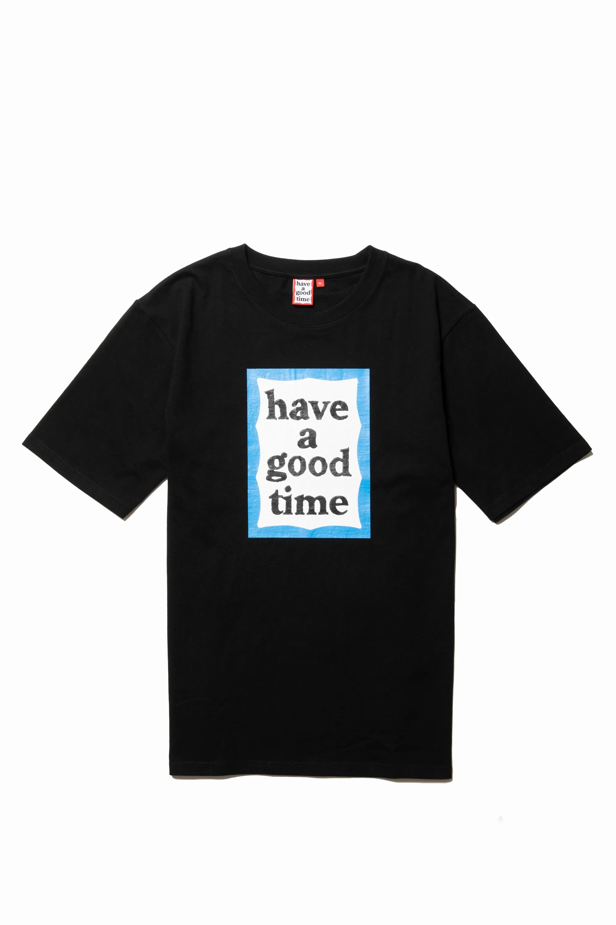 BLUE FRAME S/S TEE BLACK