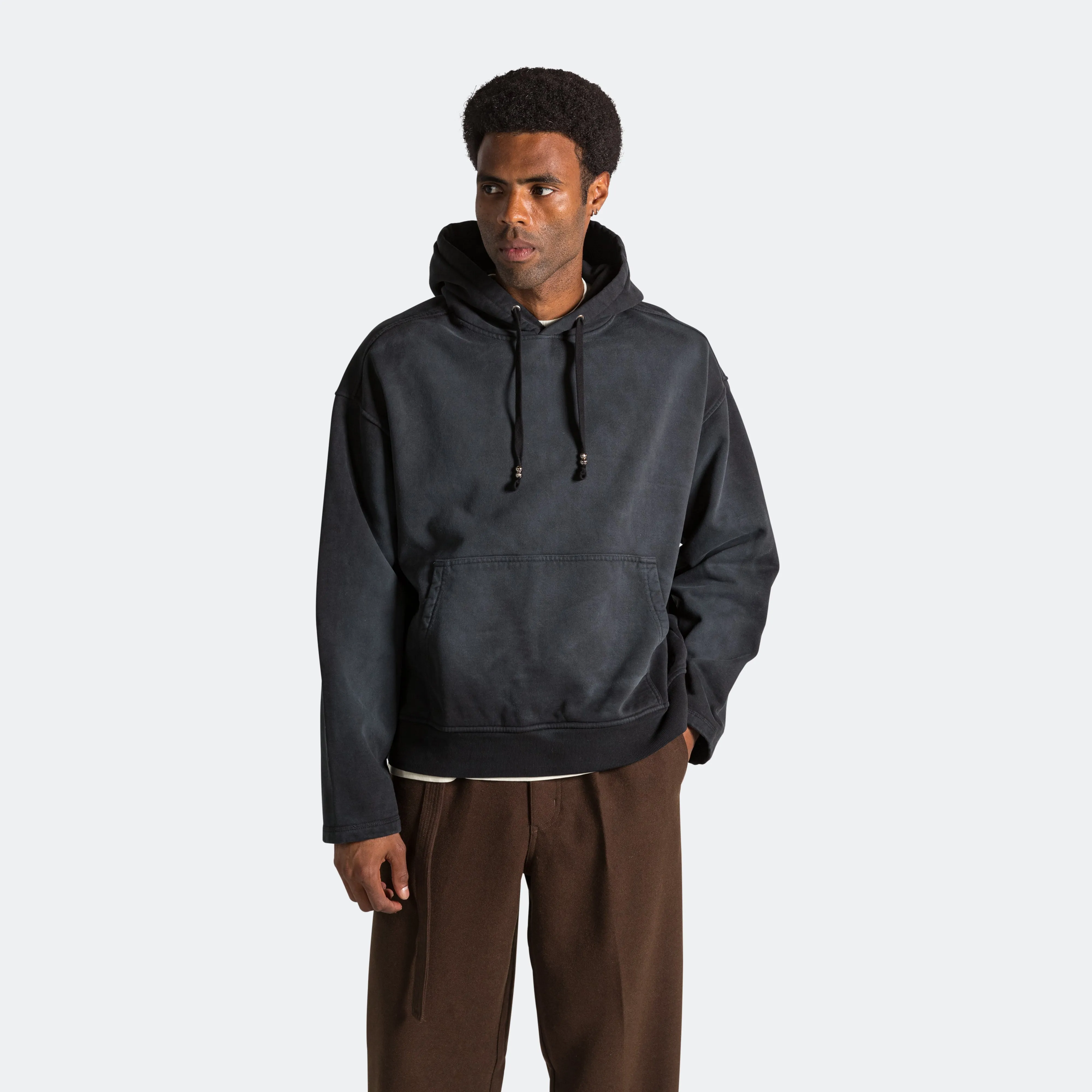 Boxy Hood - Washed Black