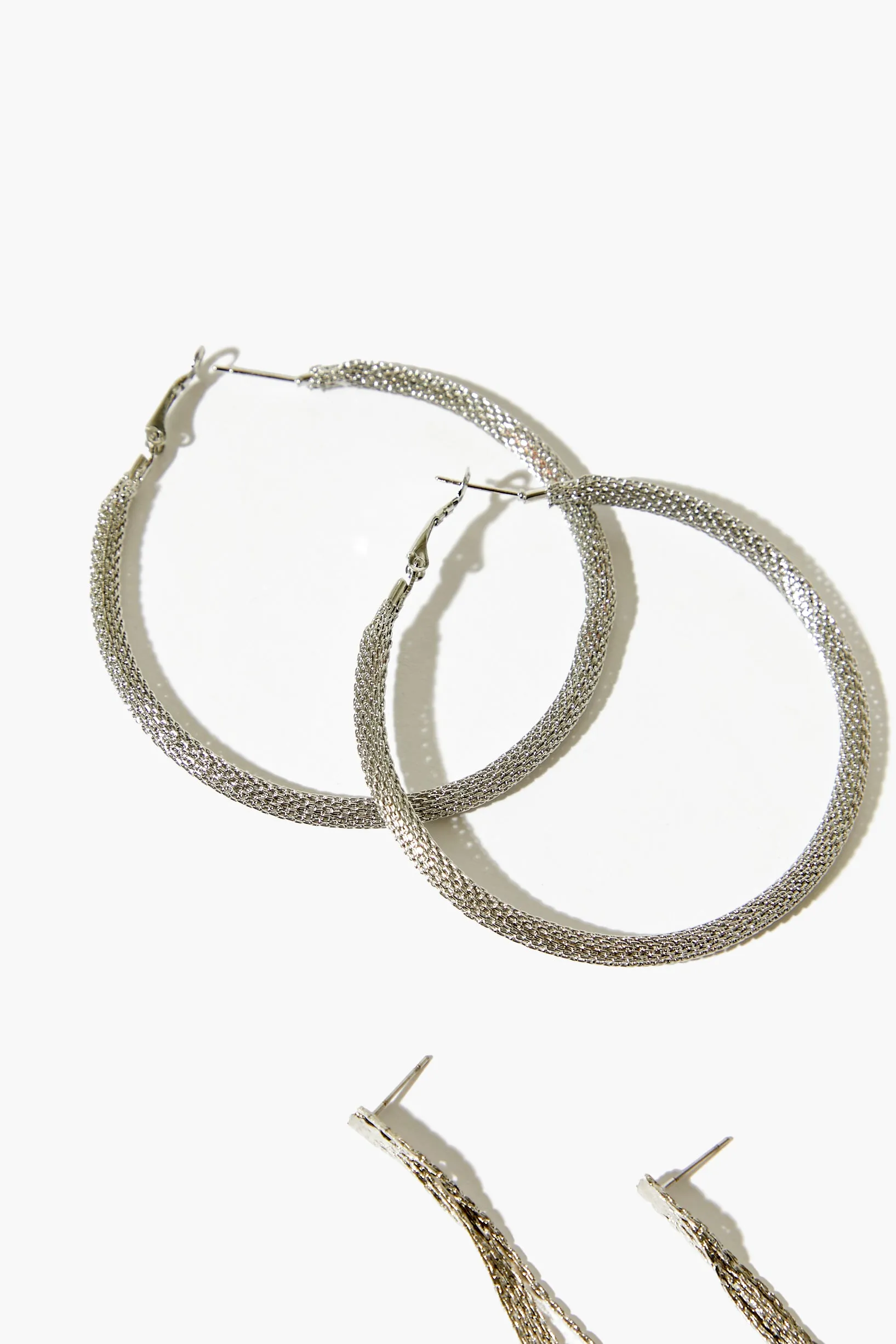 Braided Hoop Earring Set