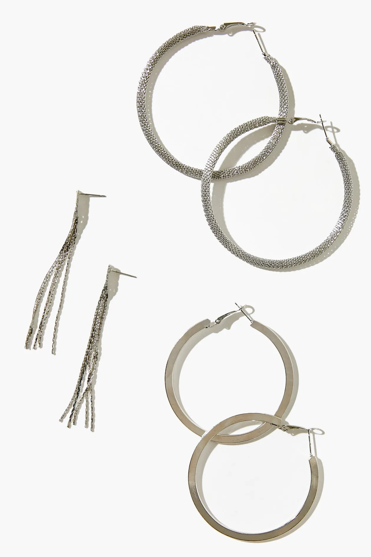 Braided Hoop Earring Set