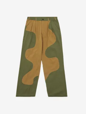 Brain Dead Goop Herringbone Trouser - Olive